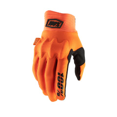 100% COGNITO D30 Gloves Fluro Orange