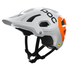 POC Tectal Race Mips NFC Helmet (Hydrogen White / Fluorescent Orange)