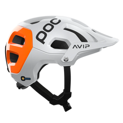 POC Tectal Race Mips NFC Helmet (Hydrogen White / Fluorescent Orange)