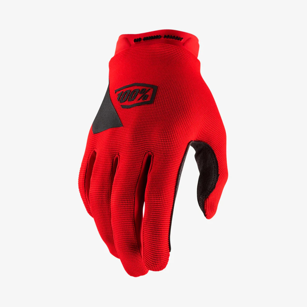 100% RideCamp Youth Gloves Red